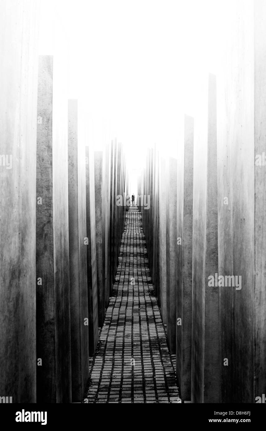 Il memoriale dell'olocausto, Berlino, Germania Foto Stock