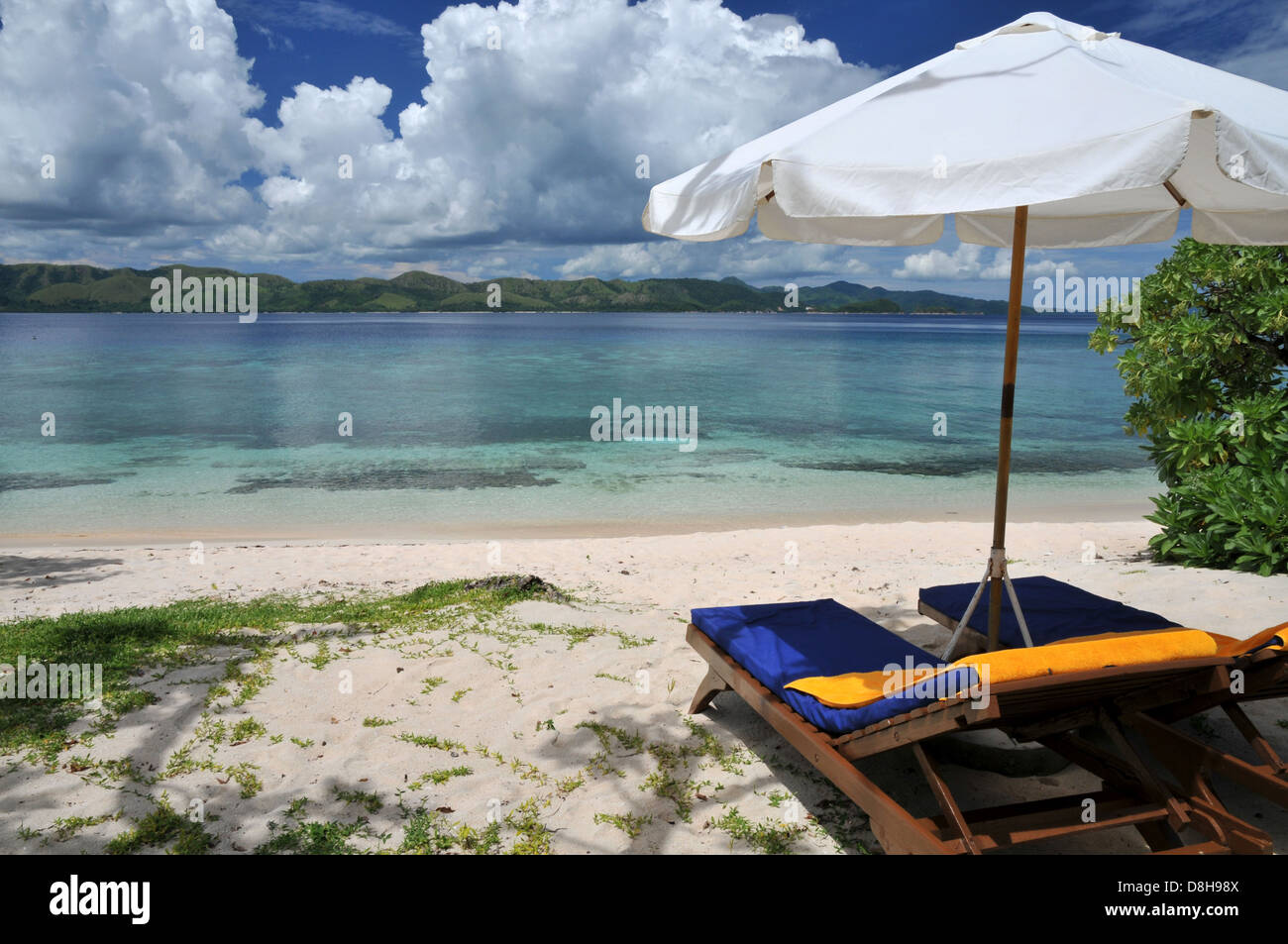 sedia di spiaggia Foto Stock