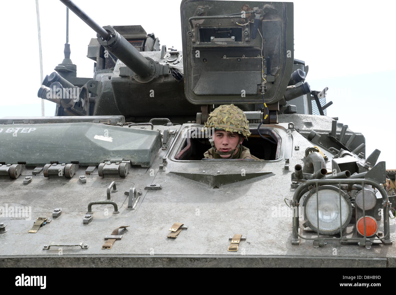 Warrior MICV (fanteria meccanizzata combattere veicolo). Esercito britannico APC MIC 80 Foto Stock