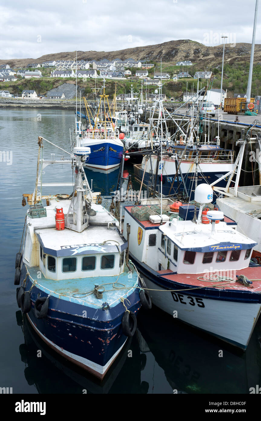 Barche da pesca in porto Malliag Scotland Regno Unito Foto Stock