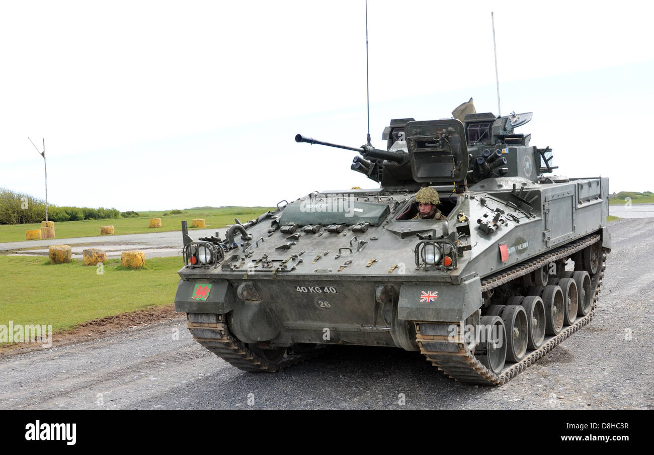 Warrior MICV (fanteria meccanizzata combattere veicolo). Esercito britannico APC MIC 80 Foto Stock