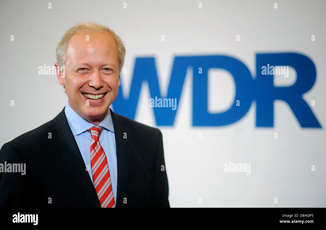 Nuovo Direttore della WDR (tedesco-occidentale della radiodiffusione) Tom Buhrow pone a Colonia, Germania, 29 maggio 2013. Foto: Marius Becker Foto Stock