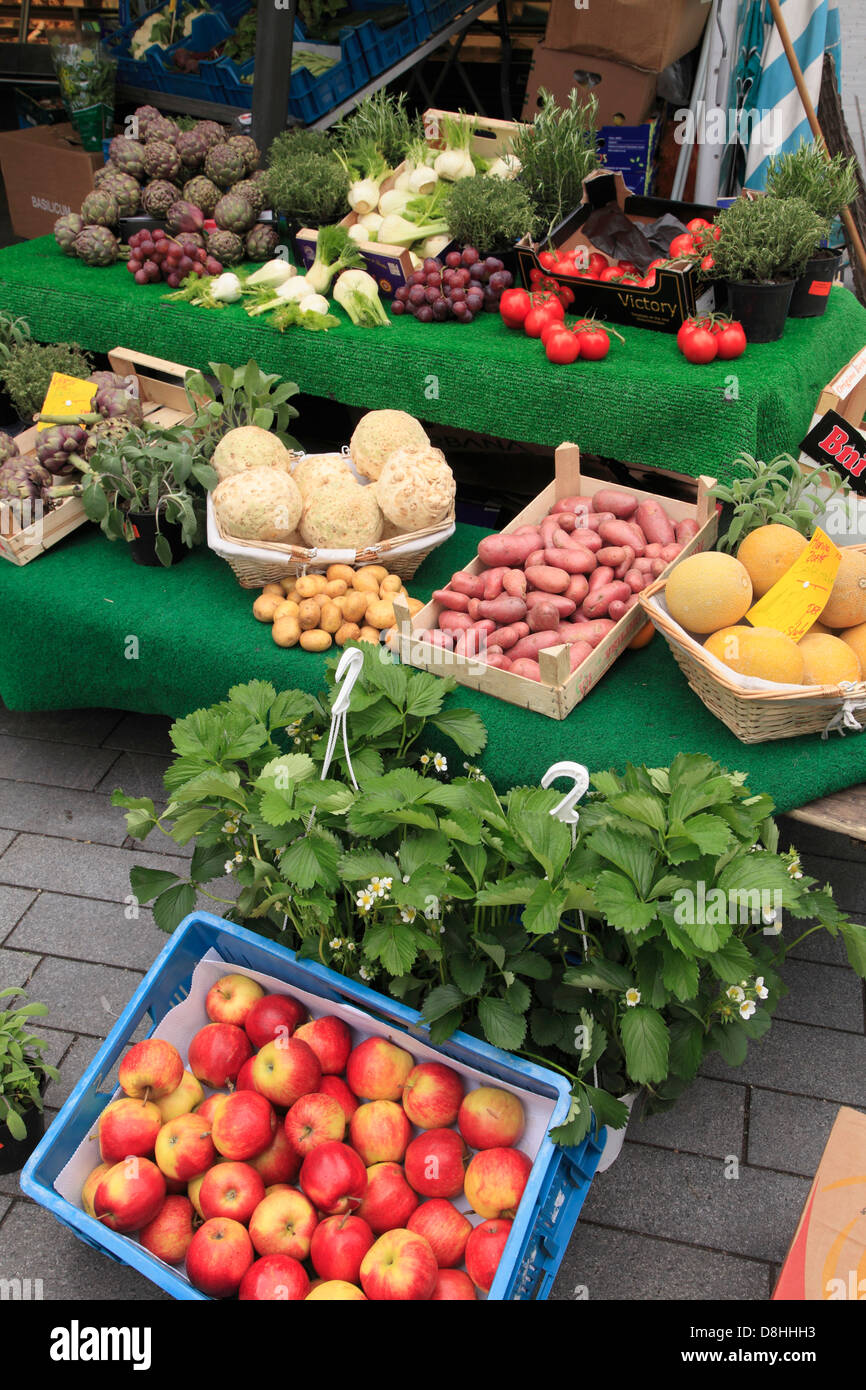 Paesi Bassi, Rotterdam, mercato, frutta e verdura, Foto Stock