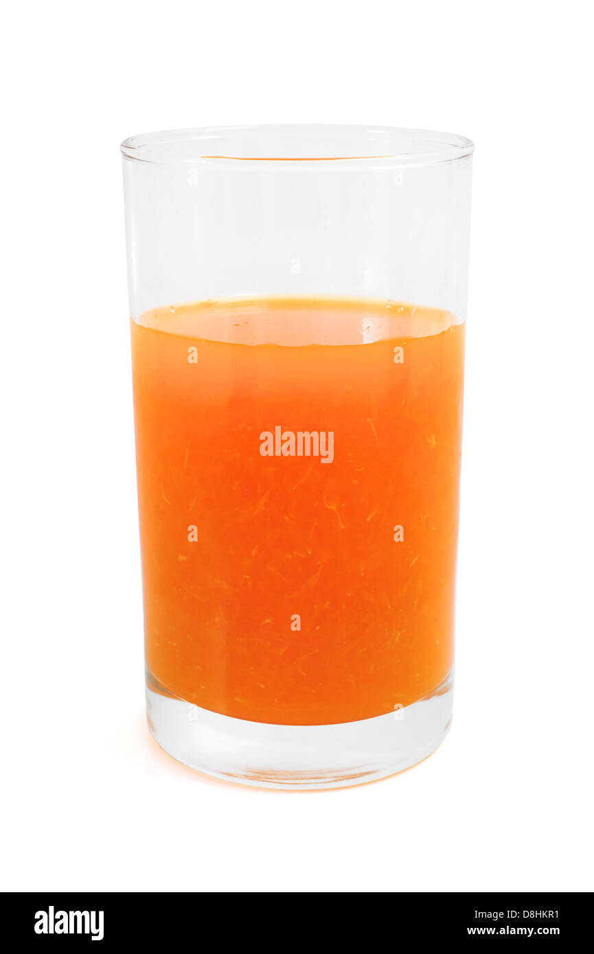 Succo di arancia con tracciato di ritaglio Foto Stock