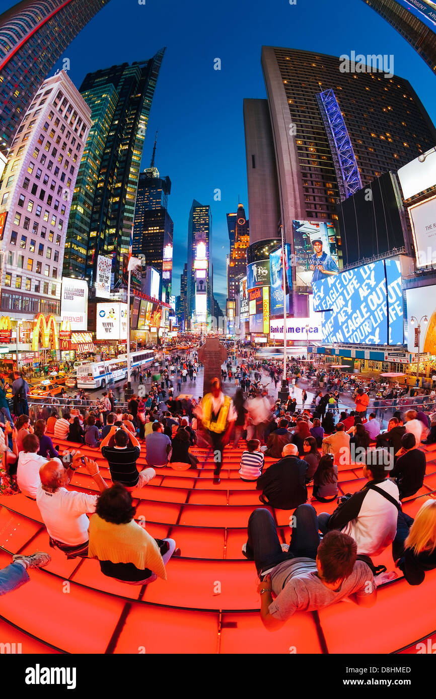 Stati Uniti d'America, New York City, Manhattan, Times Square Foto Stock
