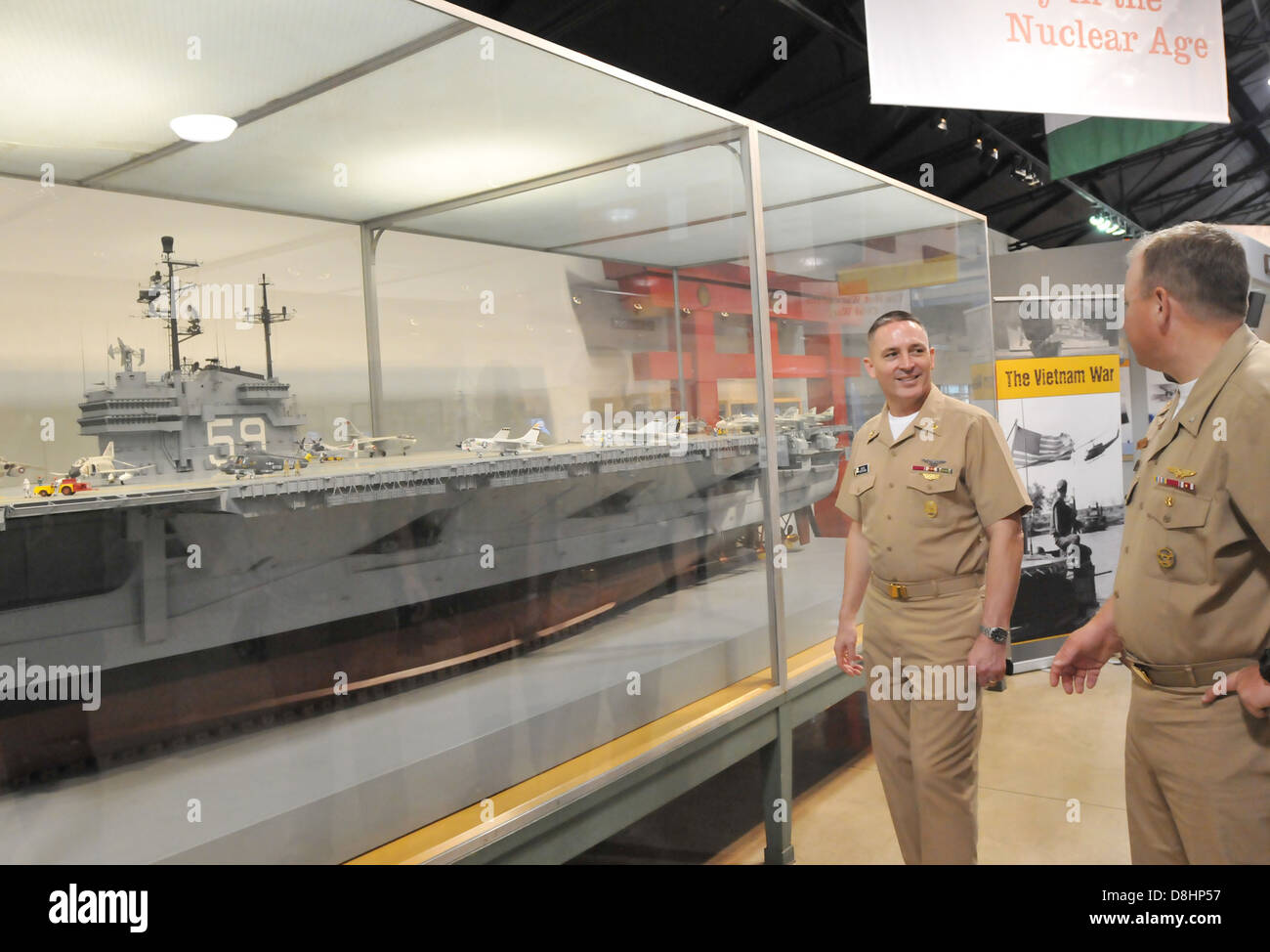 Visite MCPON storia navale e patrimonio comando. Foto Stock