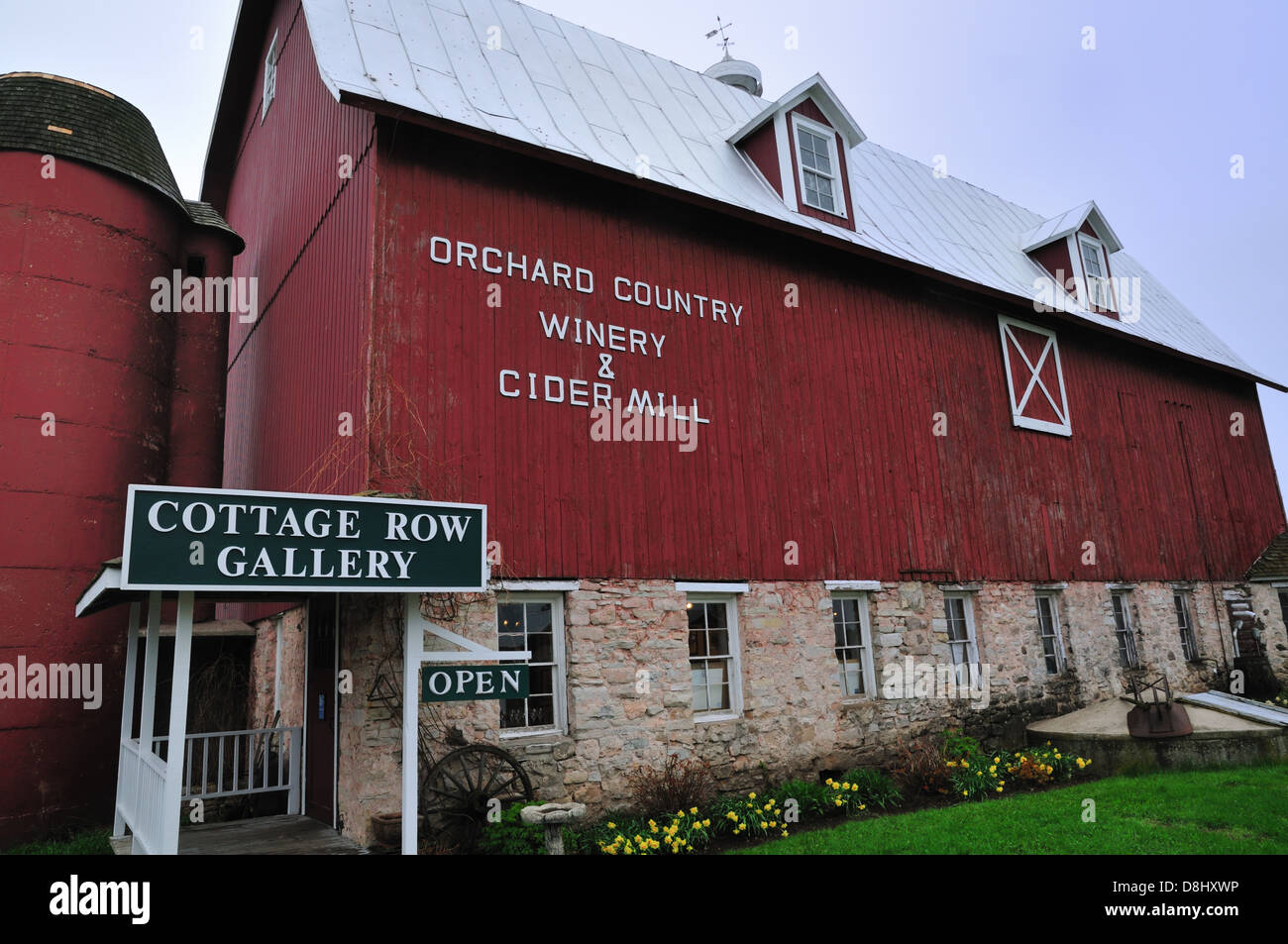 Paese di Orchard e cantina Cider Mill, Door County, Wisconsin Foto Stock