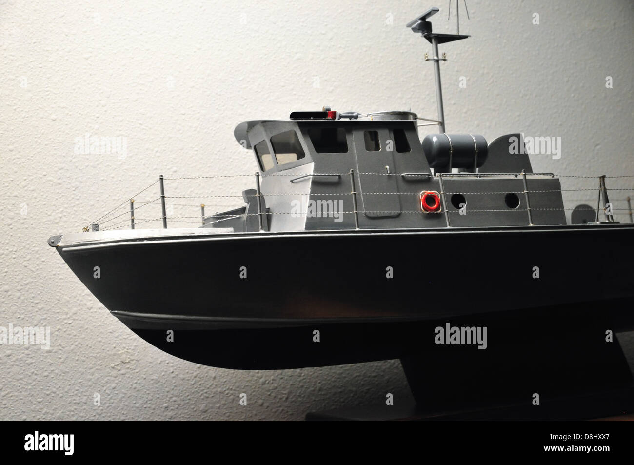 Modello di nave sul display presso la baia di storione museo, parte della contea di porta Maritime Museum Foto Stock