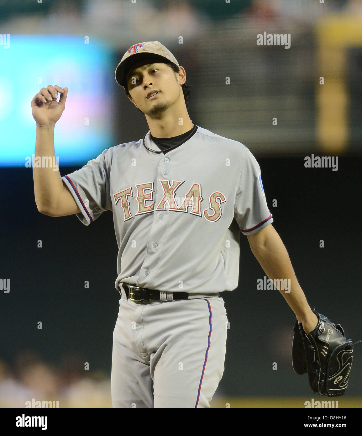 Yu Darvish (rangers), 27 maggio 2013 - MLB : MLB gioco tra l'Arizona Diamondbacks e Texas Rangers a Phoenix, Arizona, Stati Uniti. (Foto di AFLO) Foto Stock