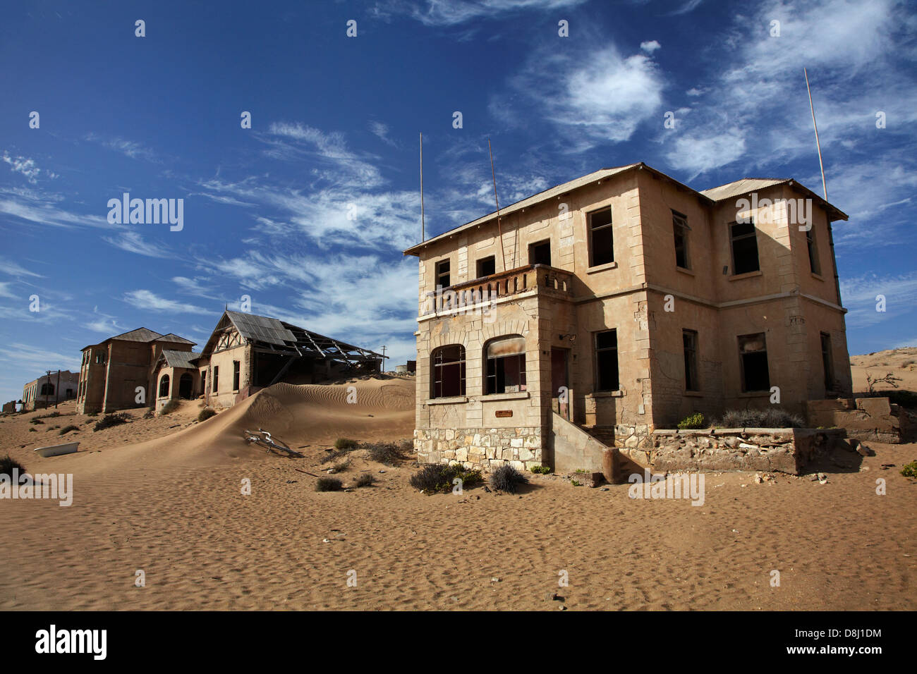 Casa abbandonata, Kolmanskop città fantasma, vicino a Luderitz, Namibia, Africa Foto Stock