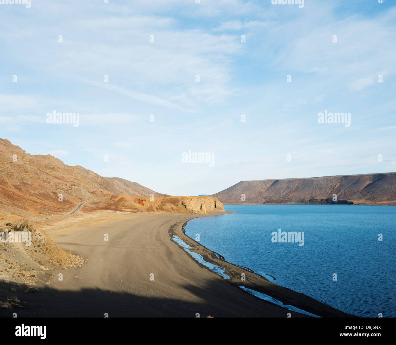 L'Europa, l'Islanda, la penisola di Reykjanes, Lago Kleifarvatn Foto Stock