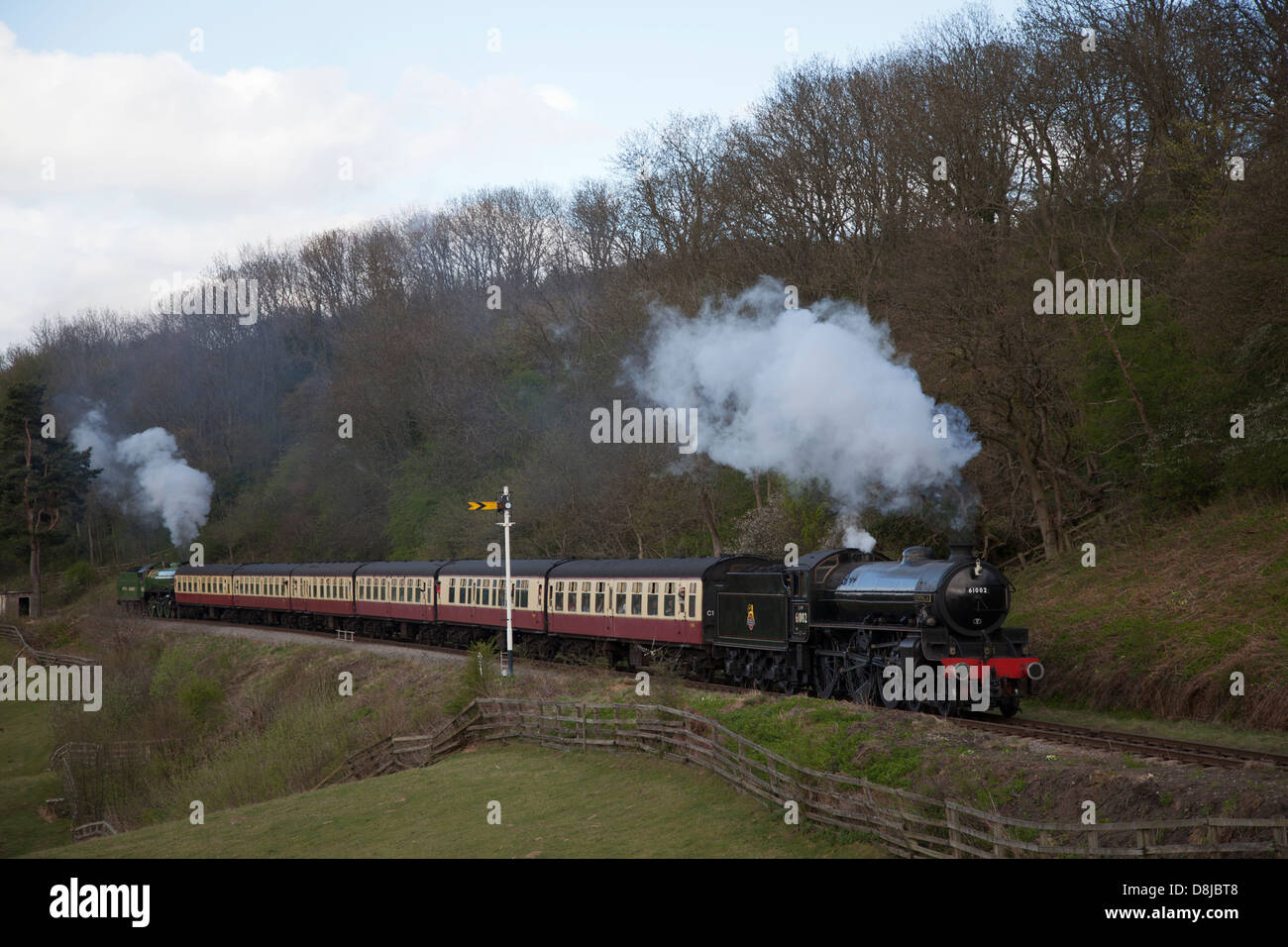 LNER B1 61306 Mayflower,LNER B1 classe n. 61002 (61264) 'Impala' North Yorkshire Moors Railway Foto Stock