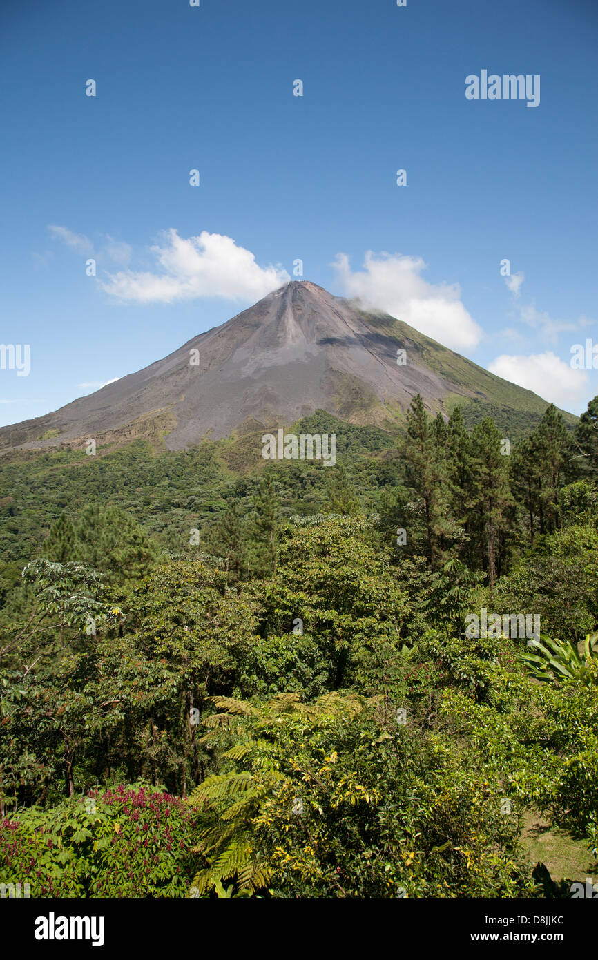 Il Vulcano Arenal, La Fortuna, Costa Rica Foto Stock
