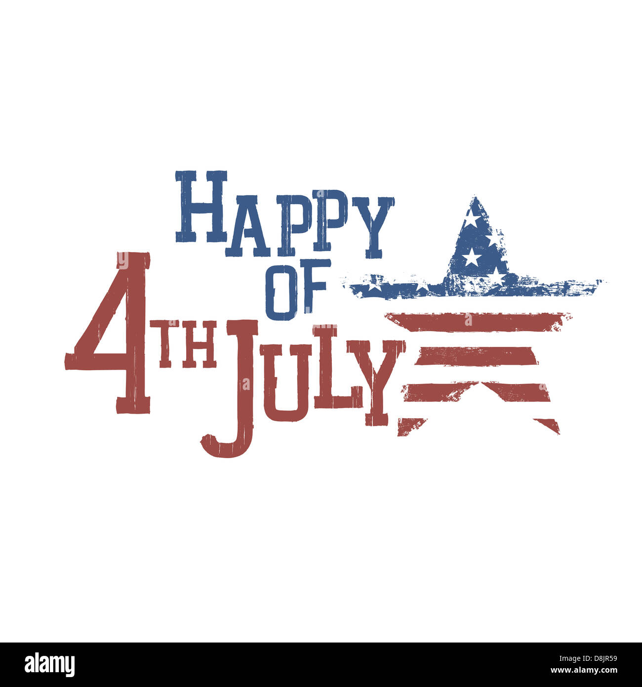 Tipografia per la quarta luglio celebrazione. Foto Stock