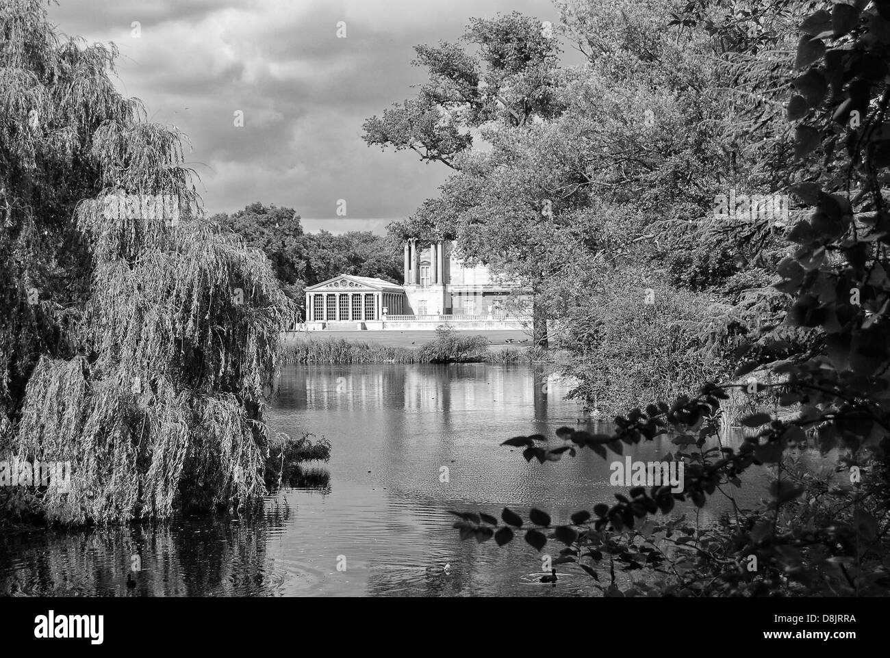 Il lago a Buckingham Palace Gardens Foto Stock