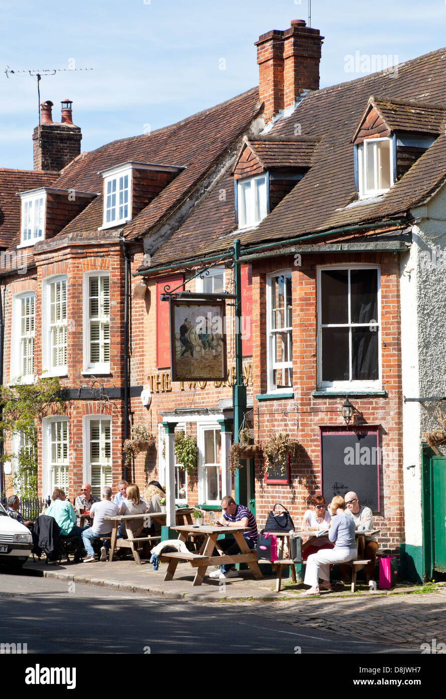 I due produttori di birra Pub Marlow Regno Unito Foto Stock