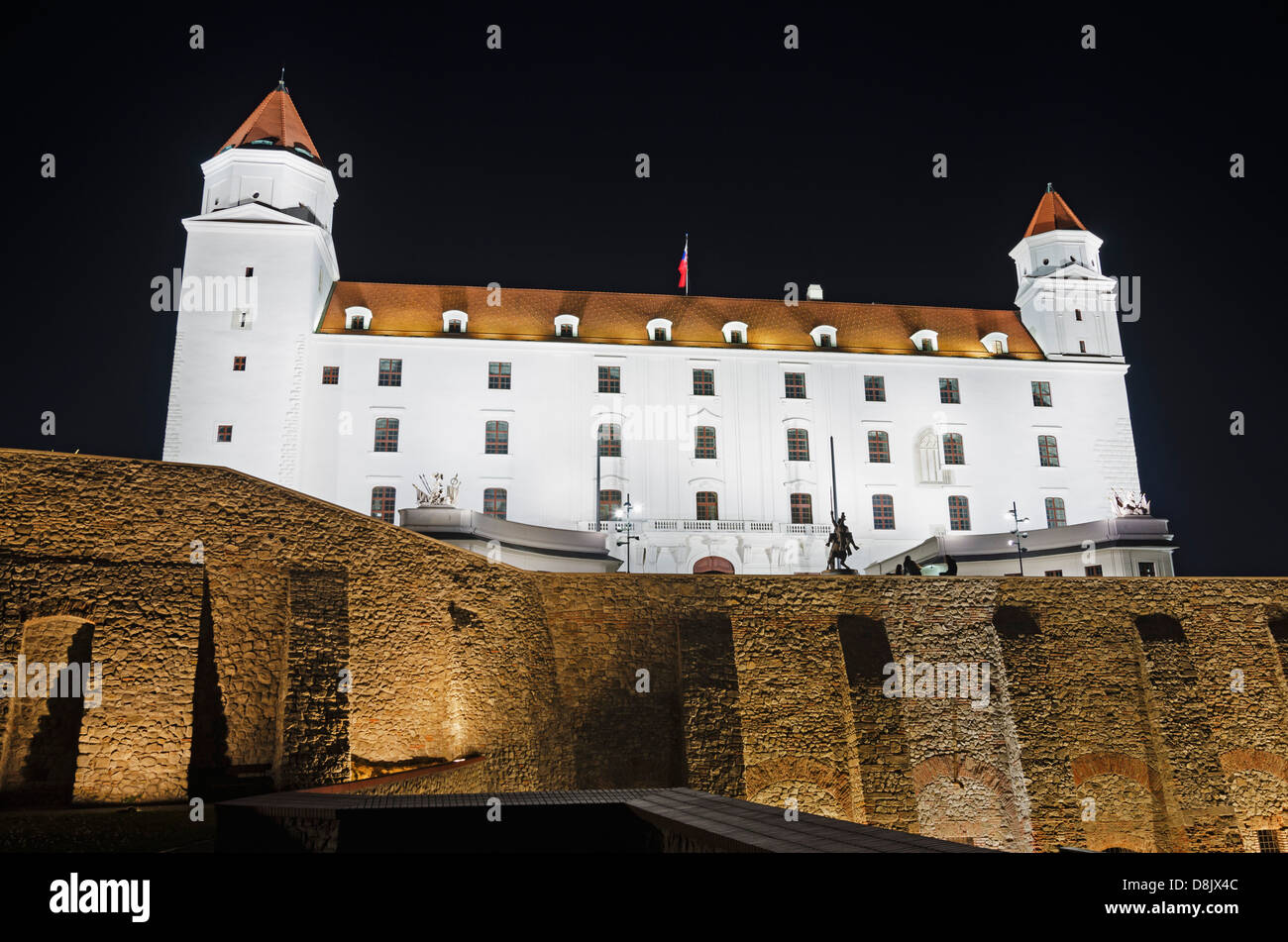 Il castello di Bratislava, Bratislava, Slovacchia, Europa Foto Stock