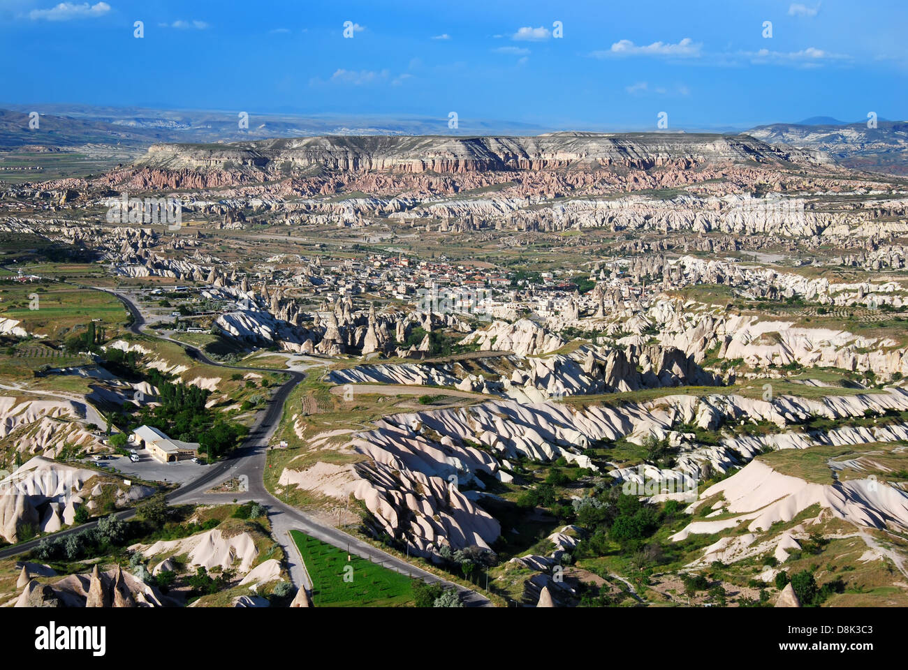 Goreme è una città nella regione della Cappadocia della Turchia. Regione dell'Anatolia in Asia Foto Stock