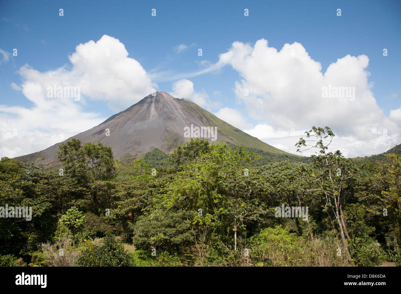 Il Vulcano Arenal, La Fortuna, Costa Rica Foto Stock