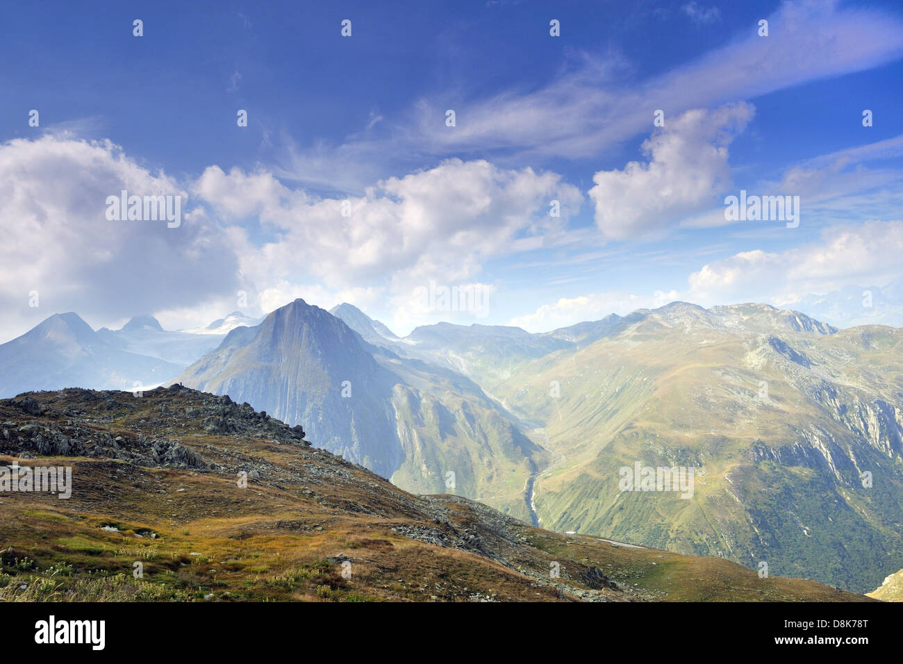 Al Nufenenpass Foto Stock