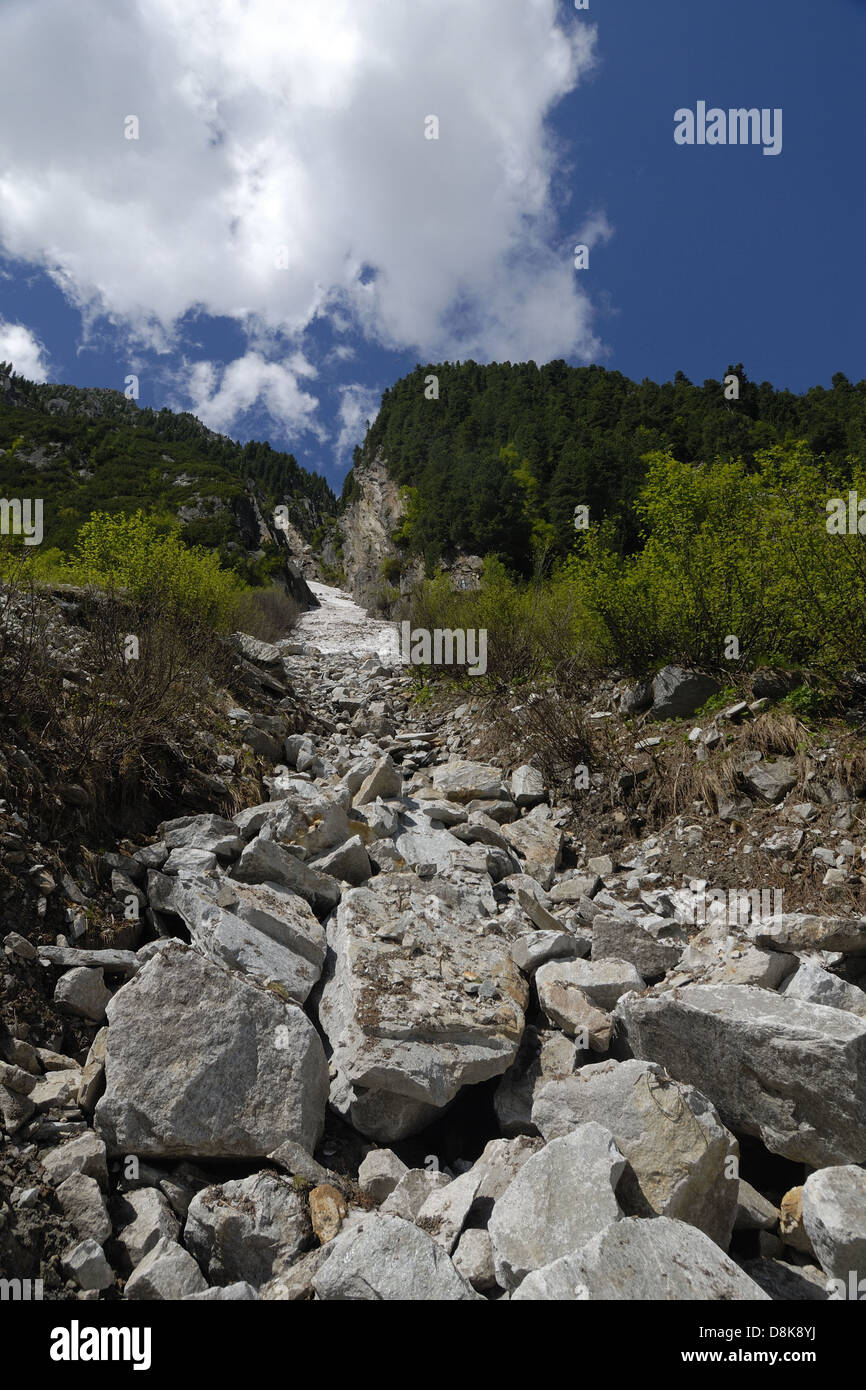 Torrente di montagna Foto Stock