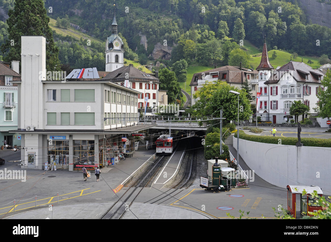 Stazione a valle Foto Stock