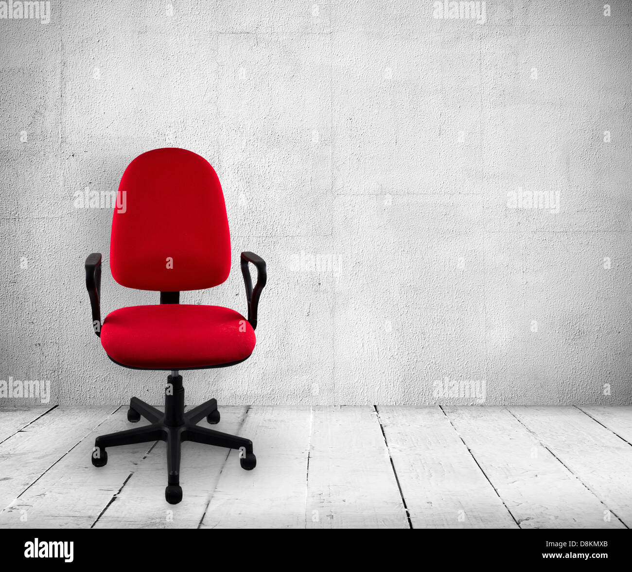 Sedia da ufficio in interni vintage Foto Stock