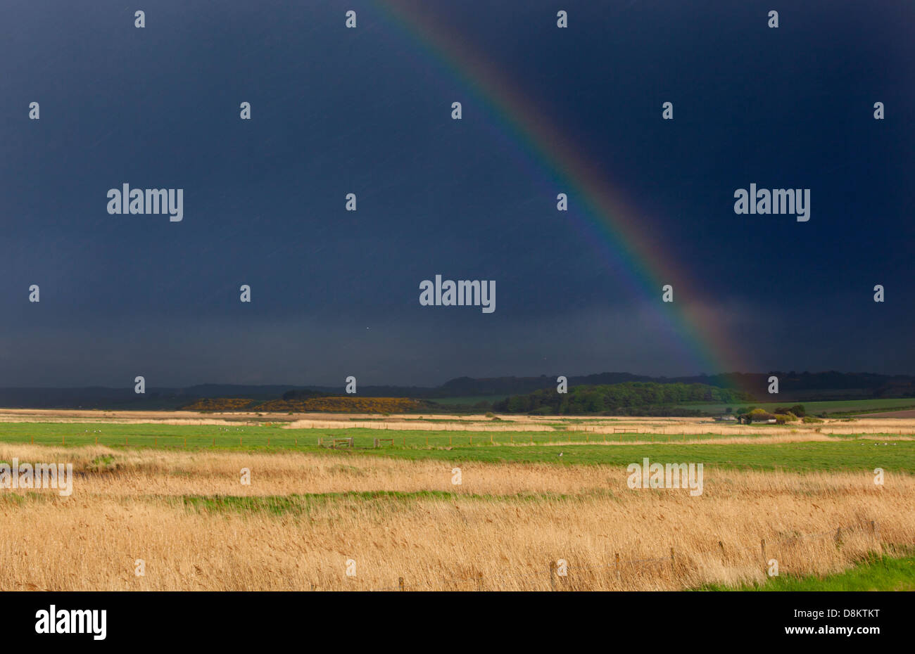 Cley Riserva Naturale North Norfolk può in condizioni atmosferiche variabili Foto Stock