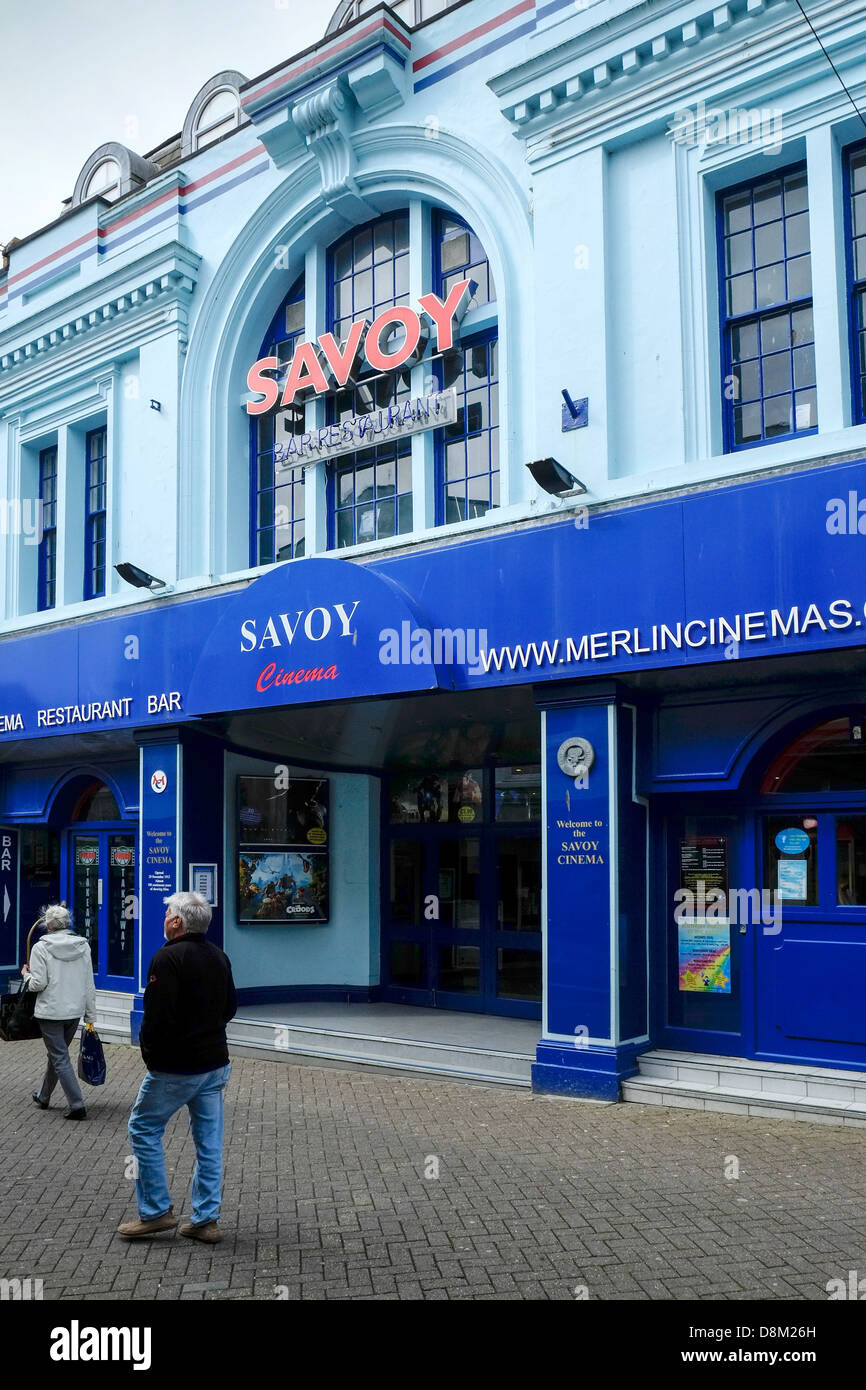 Il Savoy cinema in testa Causeway in Penzance. Foto Stock