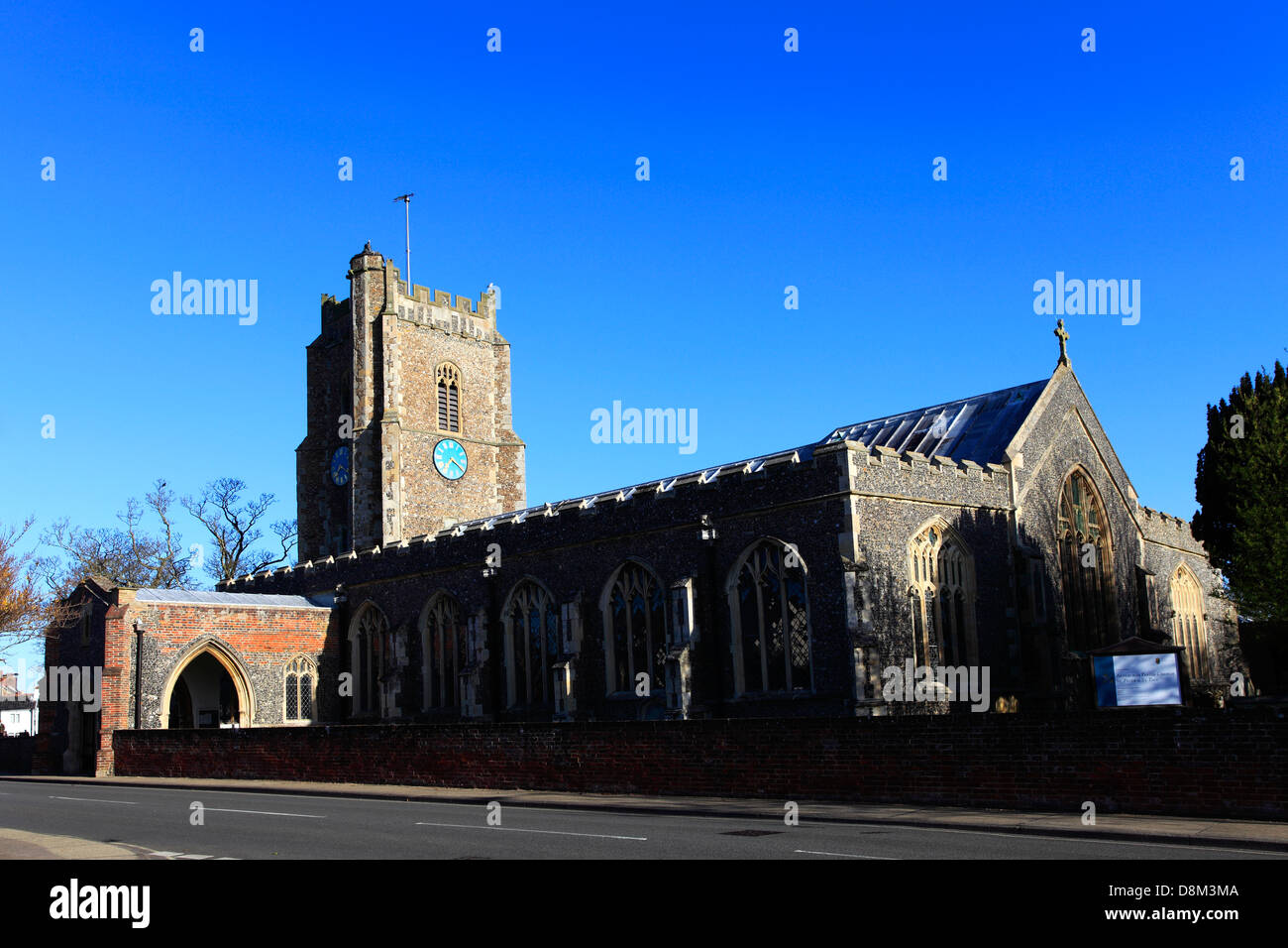 St Peter St Pauls chiesa parrocchiale, Aldeburgh città, contea di Suffolk, East Anglia, Inghilterra. Foto Stock