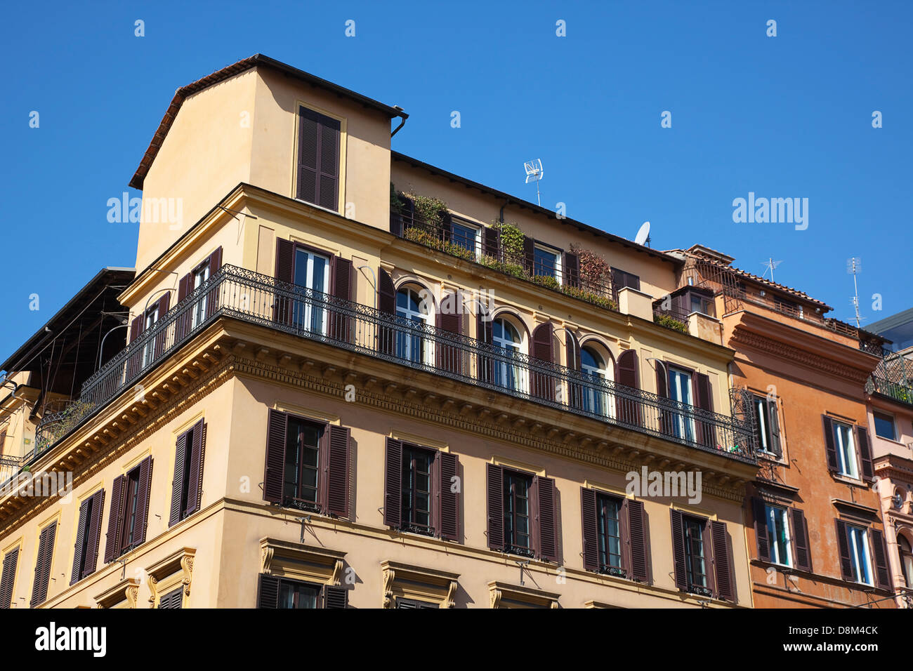Italia Lazio Roma, tipica architettura urbana. Foto Stock