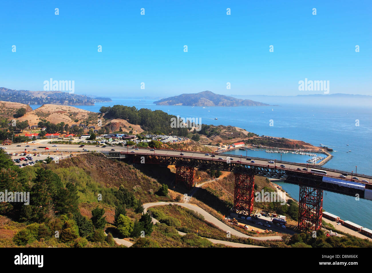 Il famoso Ponte Golden Gate Foto Stock