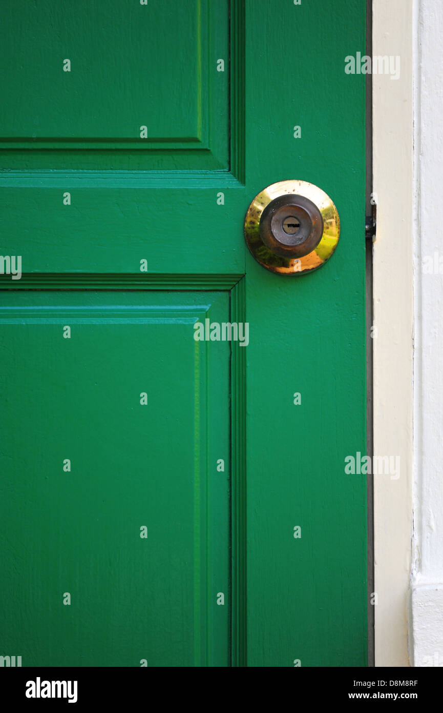 Porta e chiave Foto Stock