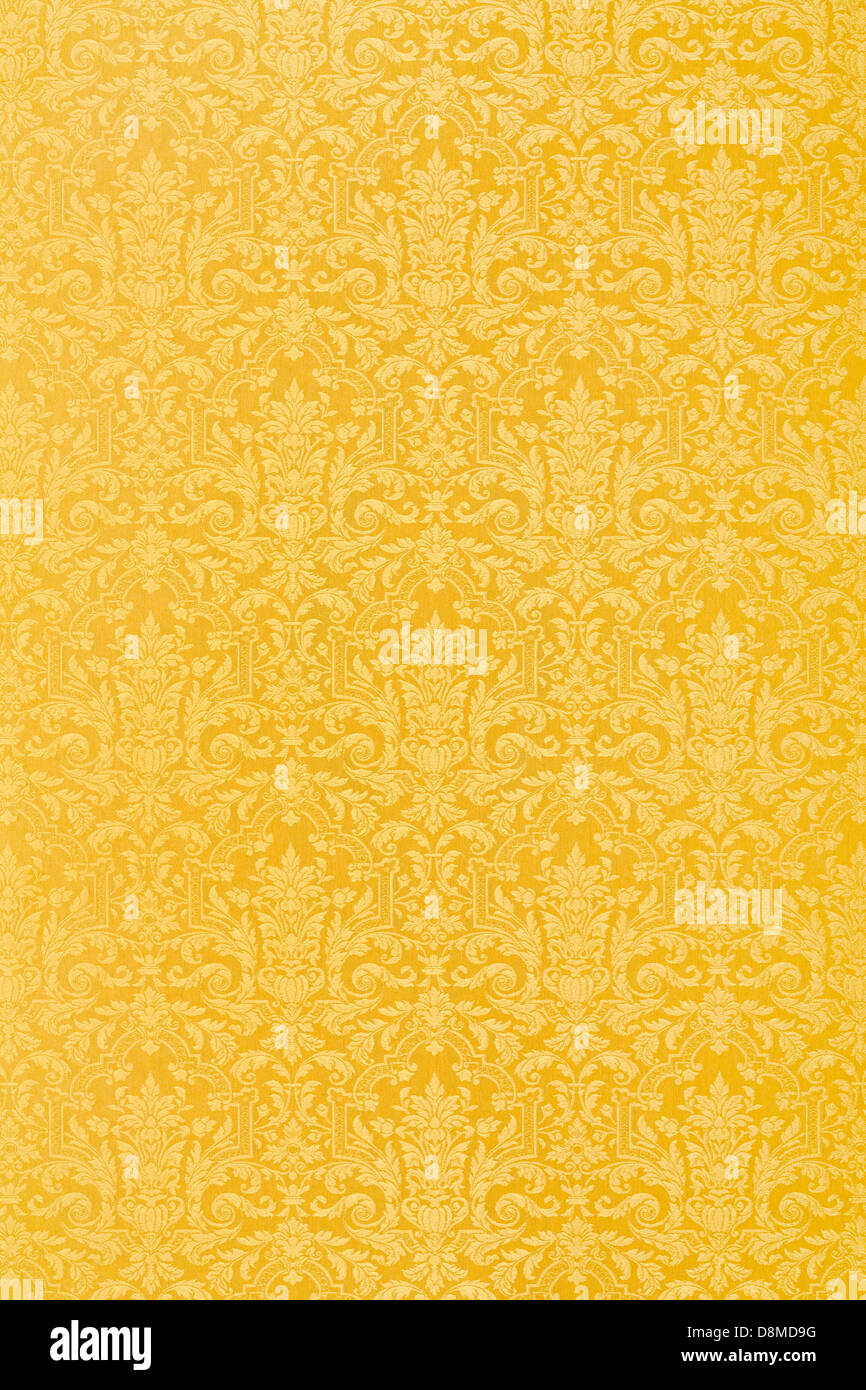 Oro floreali texture di sfondo BACKGROUND Foto Stock