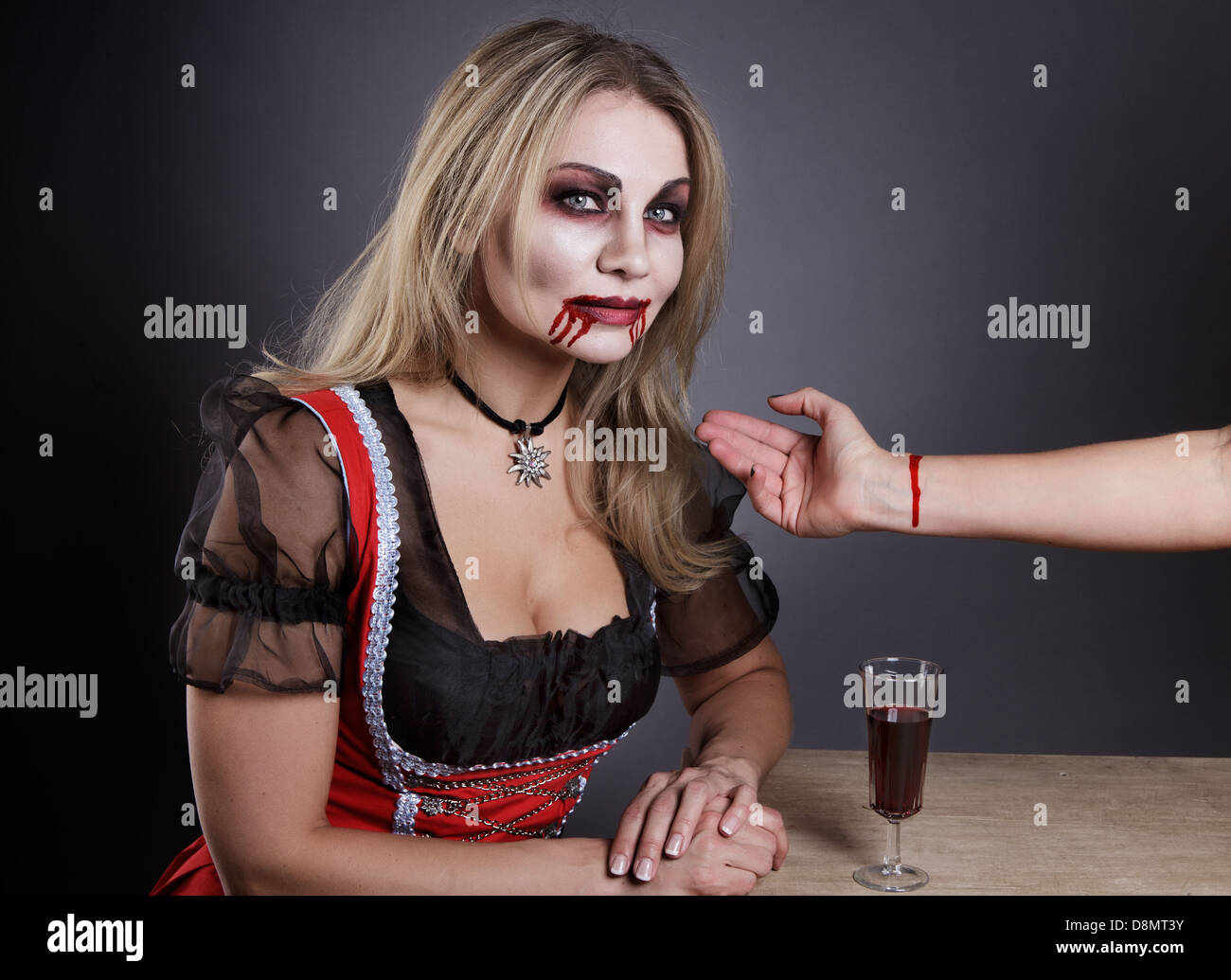 Donna vampiro Foto Stock