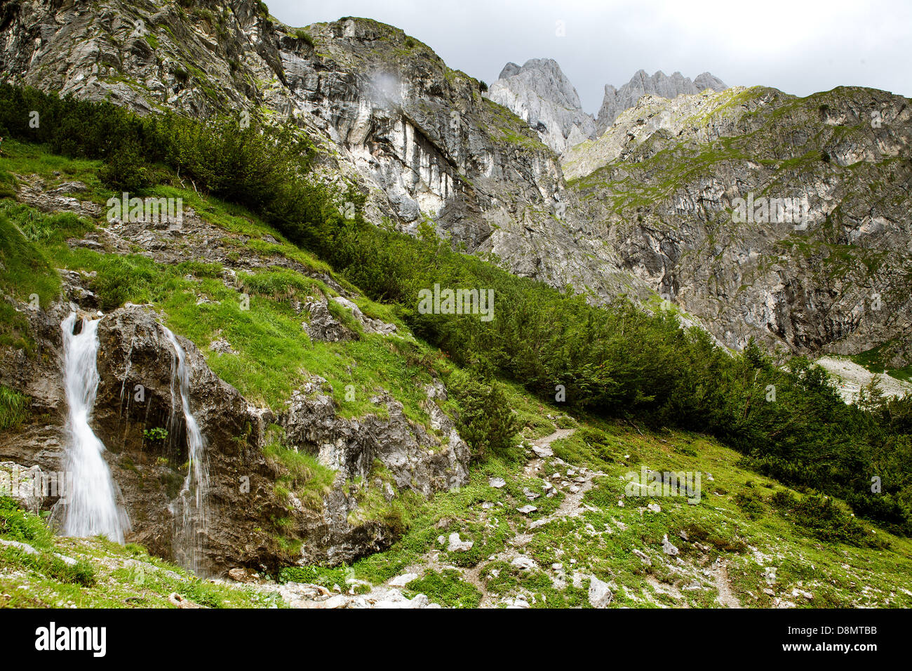 Alpi austriache in estate Foto Stock