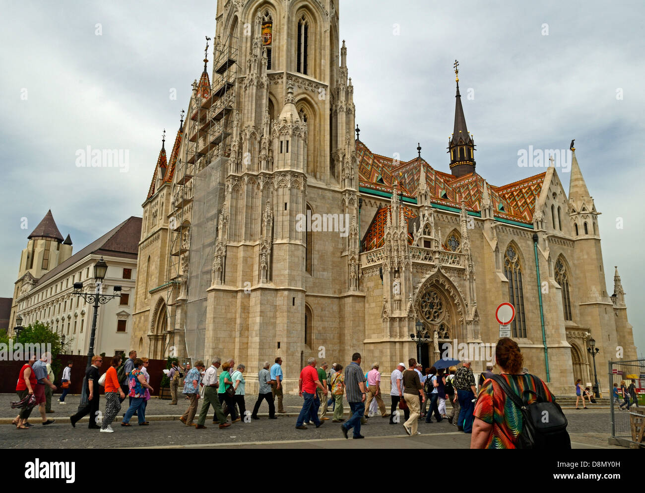 La Chiesa di Mathias (Mátyás Templom) Buda Budapest Ungheria Foto Stock