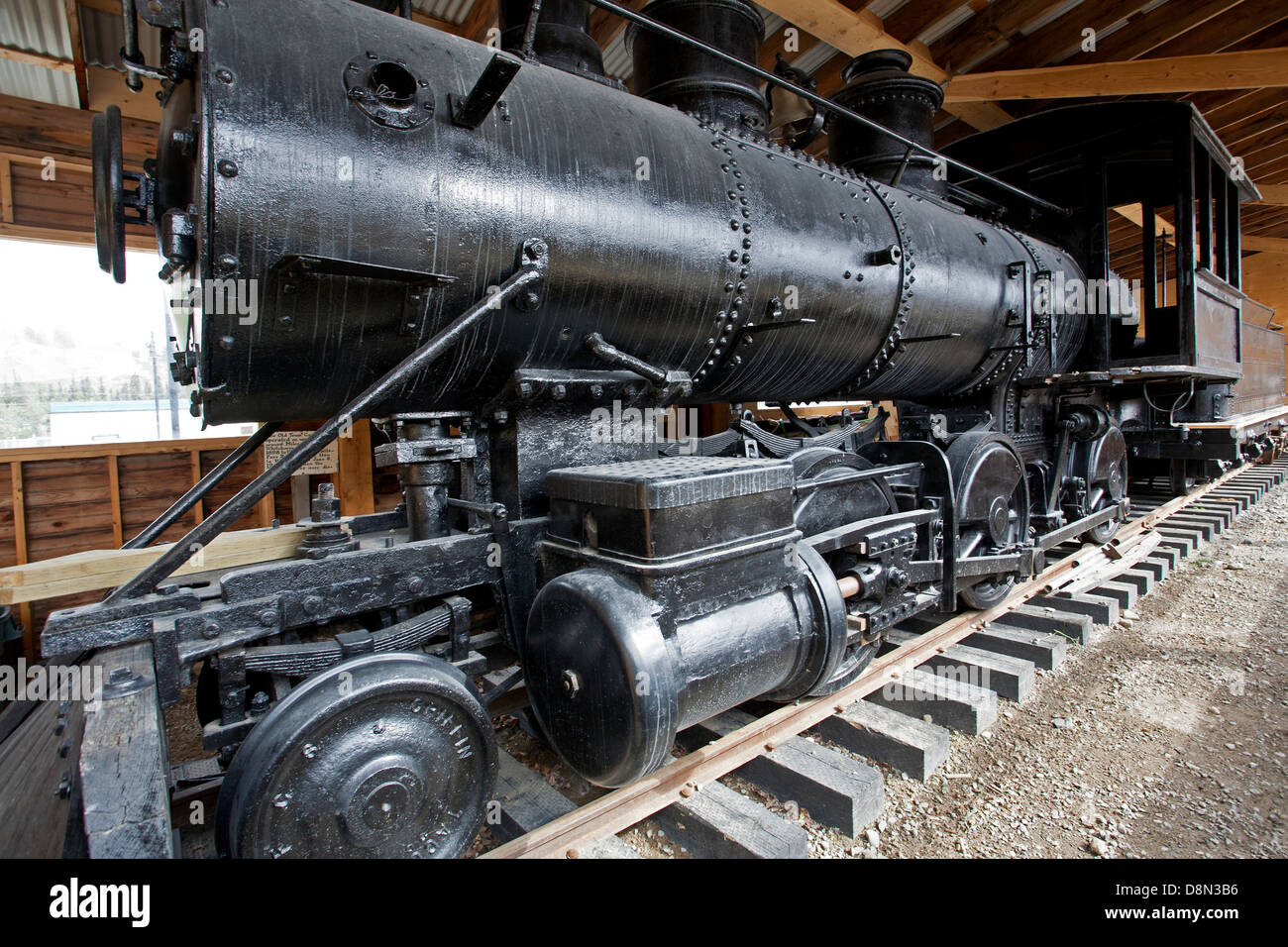 51 motore utilizzato sul bianco Pass e Yukon route. Museo MacBride. Whitehorse. Yukon. Canada Foto Stock