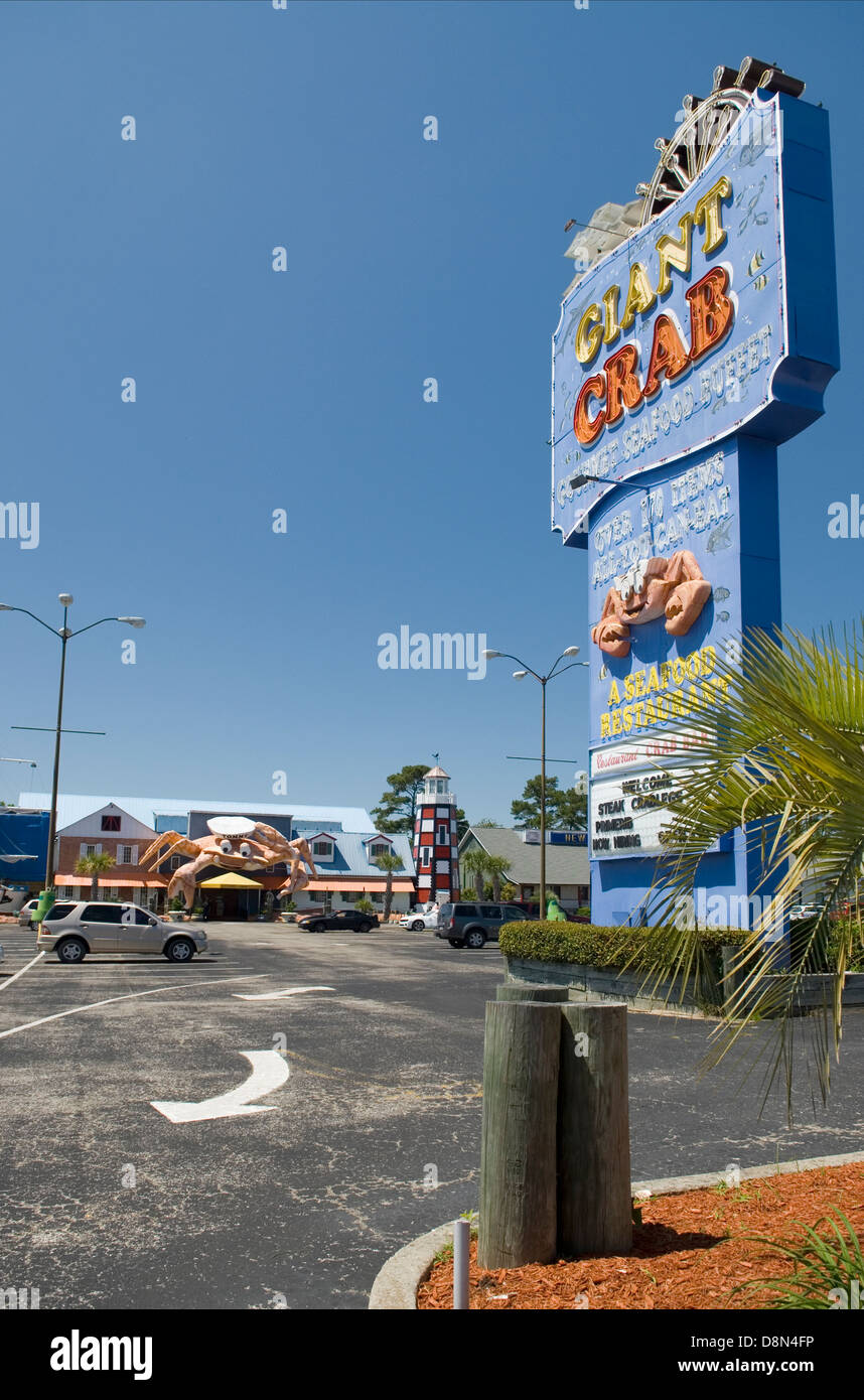 Ristorante Gigant Crab Myrtle Beach SC Foto Stock