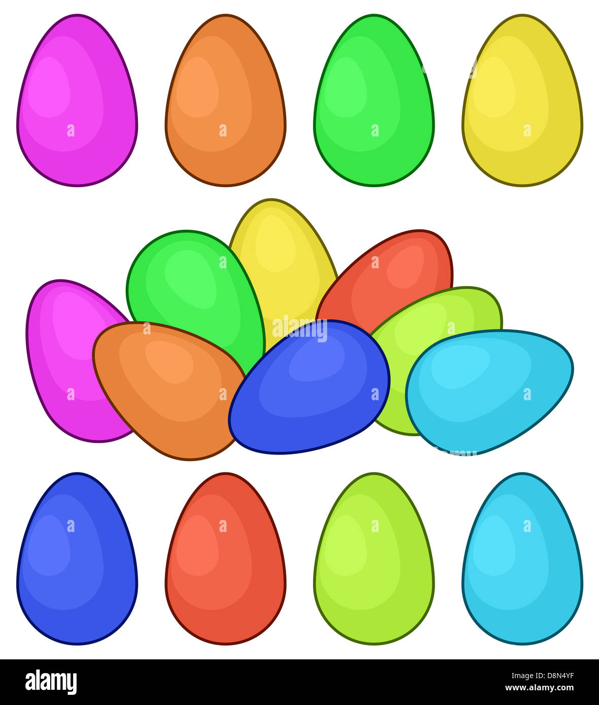 Uova di Pasqua Foto Stock