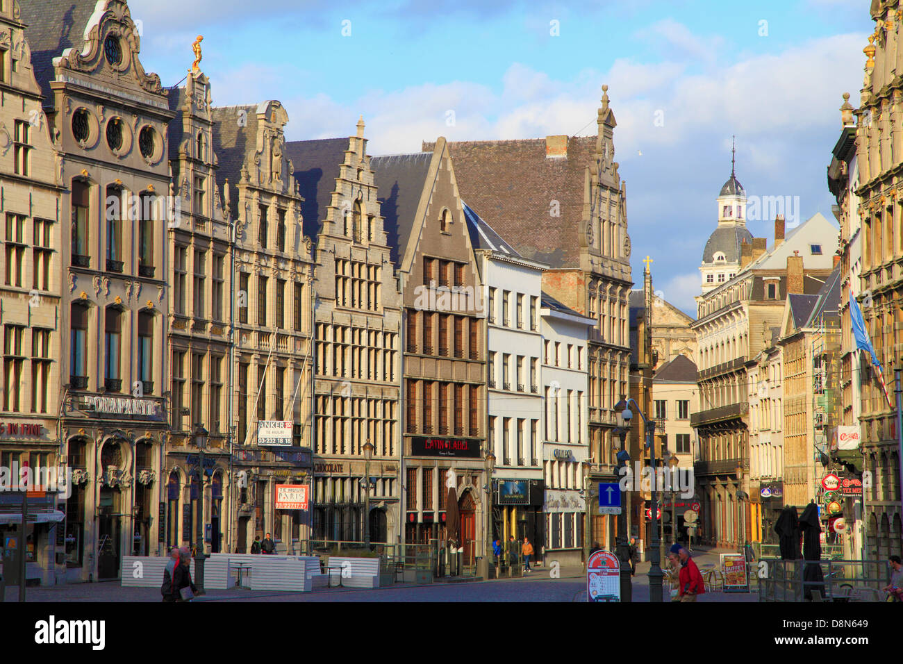Belgio, Anversa, Grote Markt, City Square Foto Stock