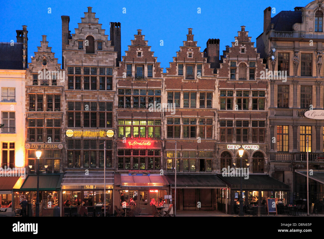 Belgio, Anversa, Grote Markt, City Square Foto Stock