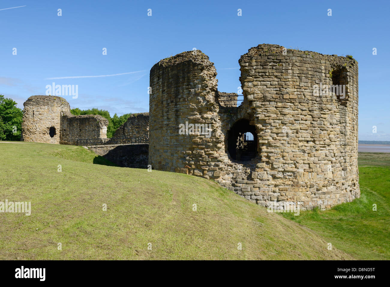 Flint Castle North East Wales UK Foto Stock