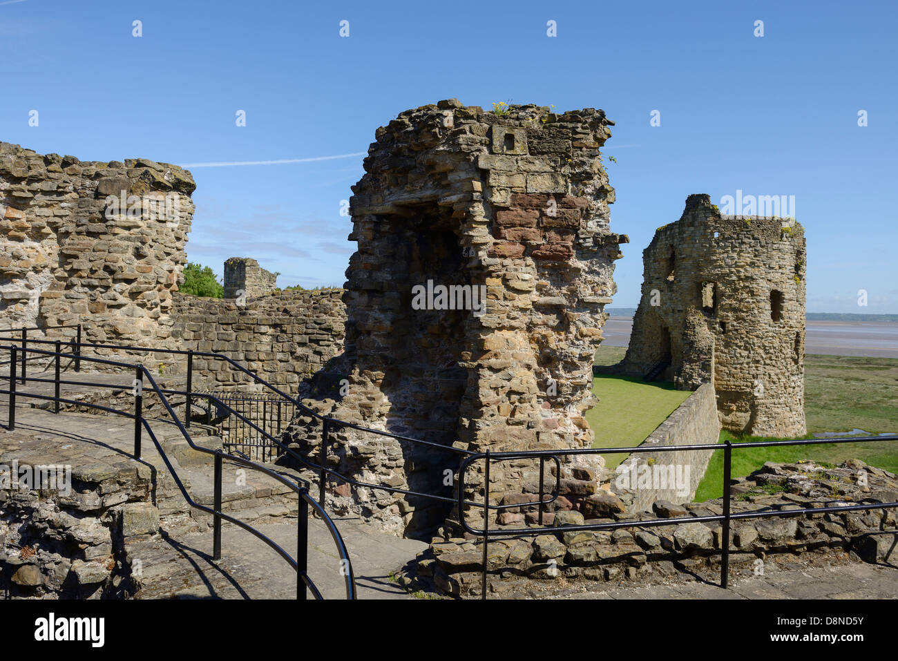 Flint Castle North East Wales UK Foto Stock