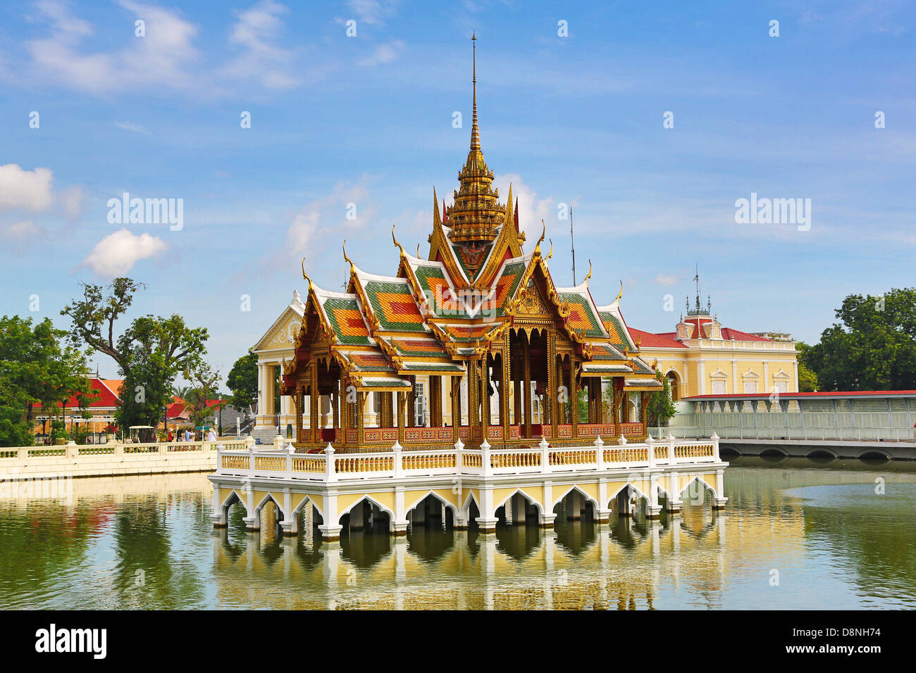 Aisawan-Dhipaya-Asana Pavilion, il Palazzo Estivo di Bang Pa-In, Ayutthaya, Thailandia Foto Stock