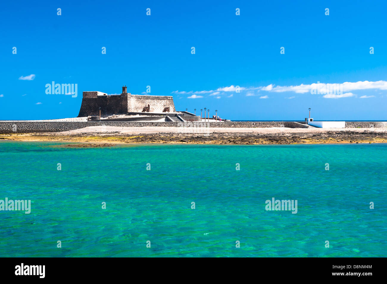 Dettagli architettonici in Arrecife, Lanzarote. Vista sopra il gol Foto Stock