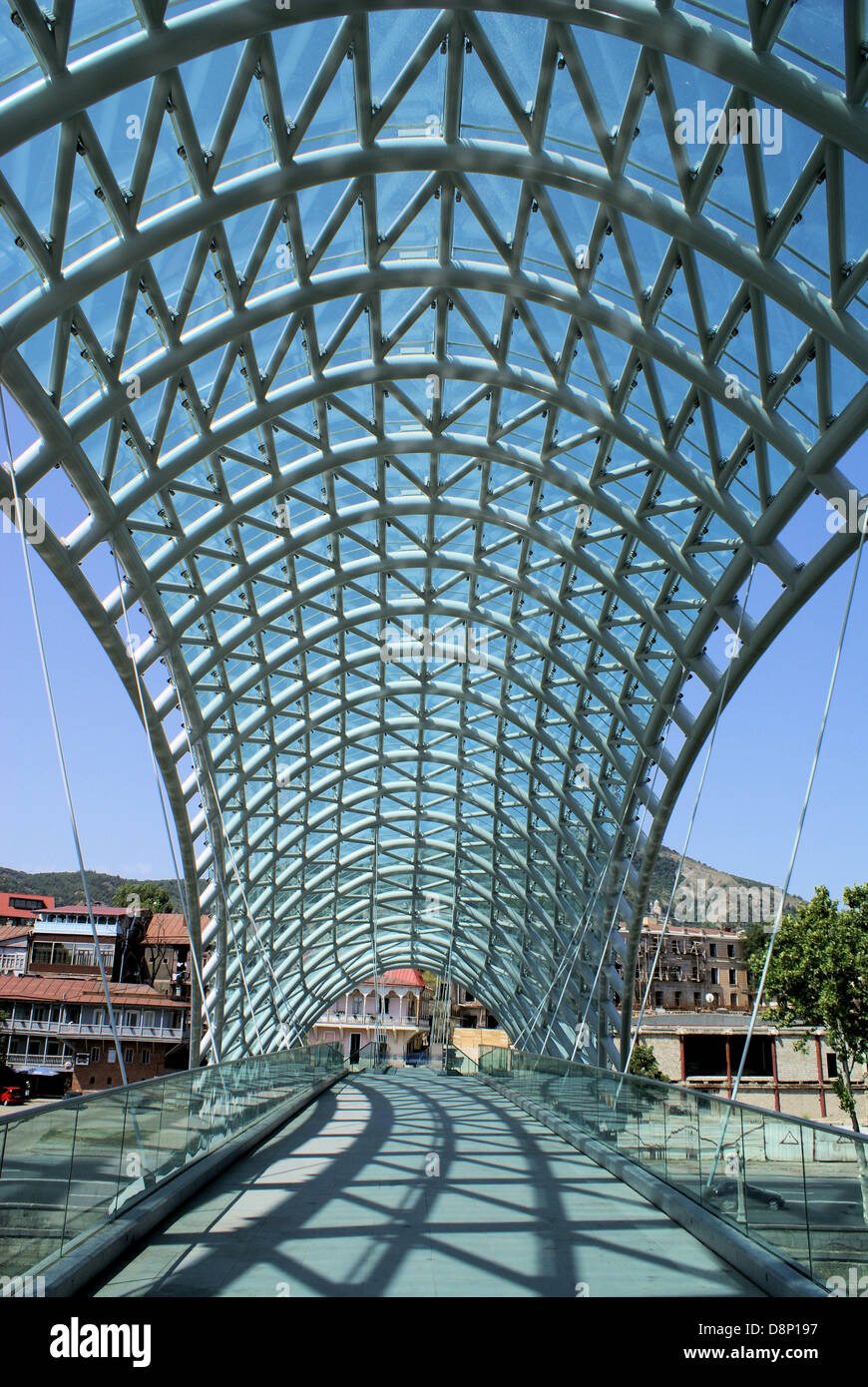 Ponte di pace, Tbilisi, Georgia Foto Stock