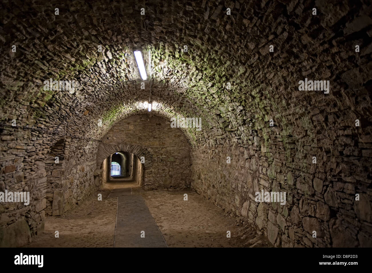 Al di sotto del terreno tunnel Foto Stock