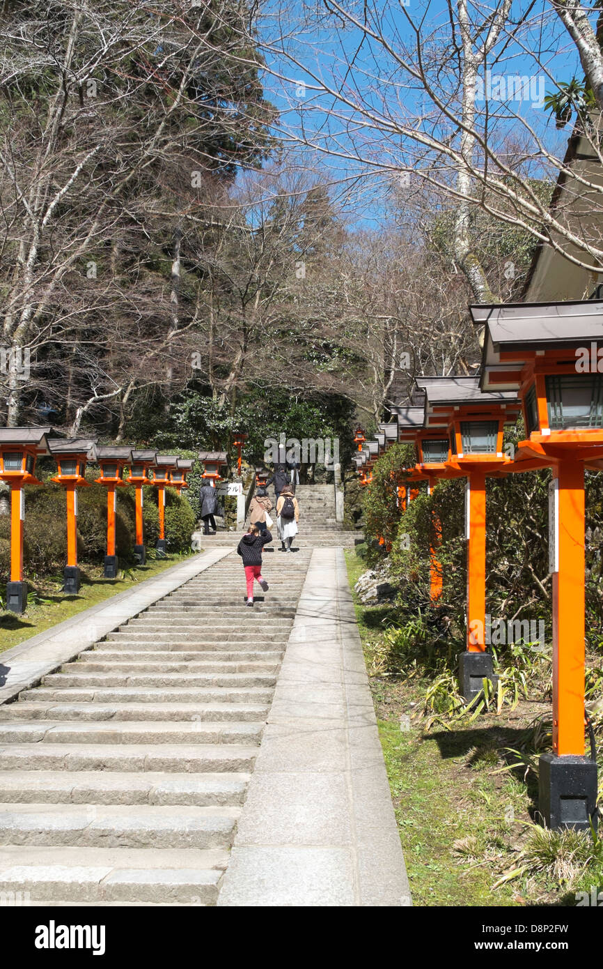 Kibune Santuario, Sakyō-ku, Kyoto, Giappone Foto Stock