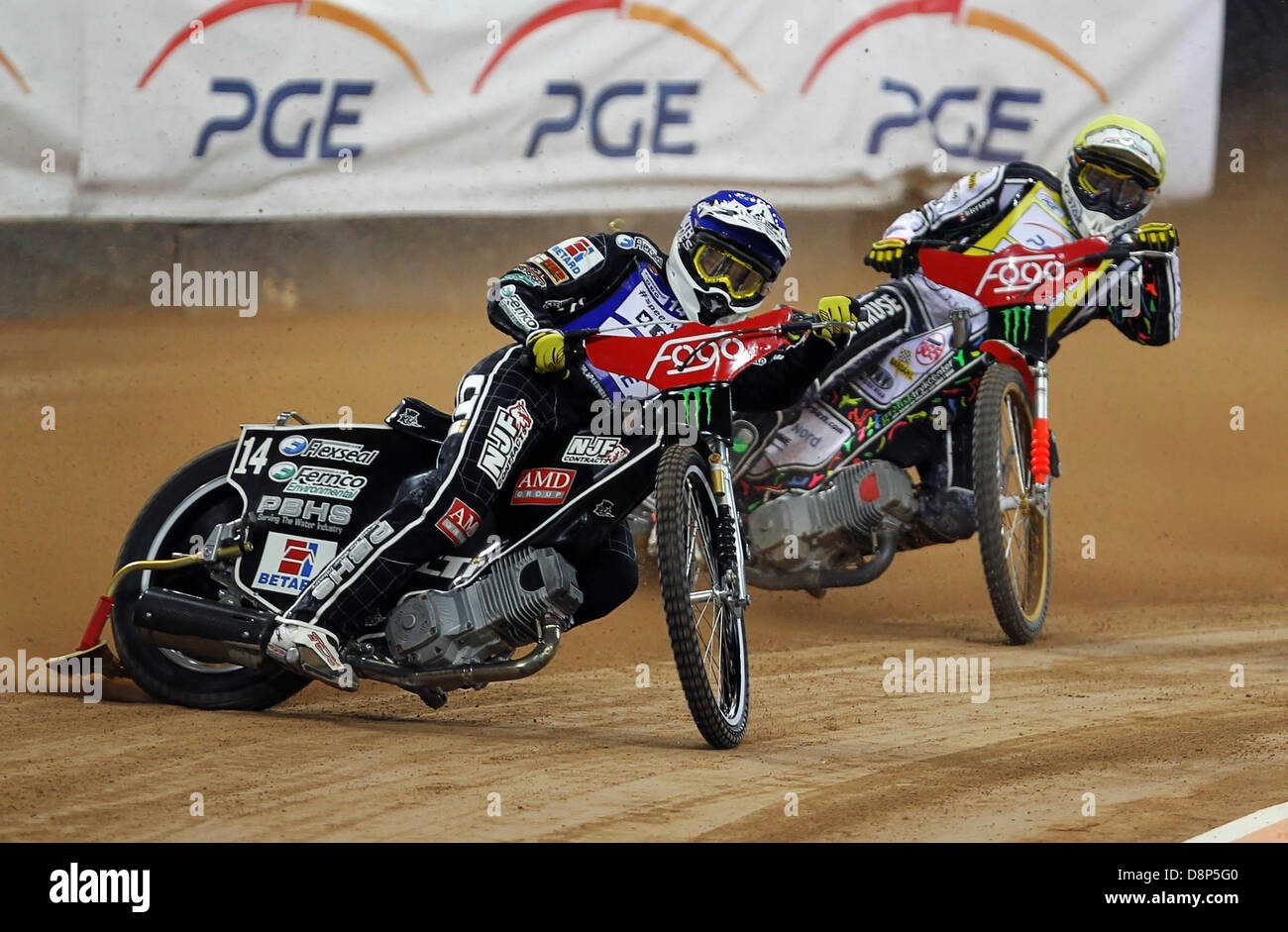 Cardiff, Galles. Il 1 giugno, 2013. Tai Woffinden della Gran Bretagna in azione durante il Fogo British FIM Speedway Grand Prix dal Millennium Stadium. Credit: Azione Plus immagini di sport/Alamy Live News Foto Stock